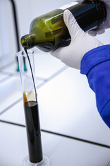 Conducting laboratory experiments with oil