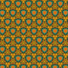 Seamless pattern background. Symmetric vintage fabric texture. Decor for design trendy fashion clothes, textile and print. High resolution desktop wallpaper. Template for hand made products decoration