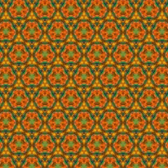 Seamless pattern background. Symmetric vintage fabric texture. Decor for design trendy fashion clothes, textile and print. High resolution desktop wallpaper. Template for hand made products decoration