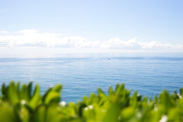 Balearic Sea as seen from Santa Clotilde Gardens in Lloret de Mar, Spain.