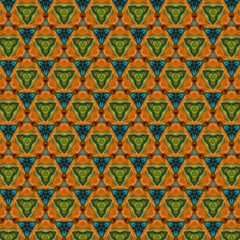 Seamless pattern background. Symmetric vintage fabric texture. Decor for design trendy fashion clothes, textile and print. High resolution desktop wallpaper. Template for hand made products decoration