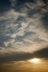 Sunset sky
