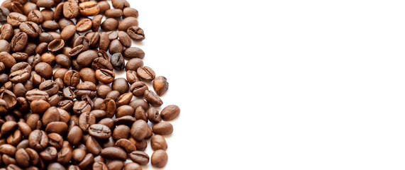 coffee beans on a white background