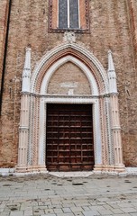 Fototapeta na wymiar Portal, Frarikirche, Venedig 