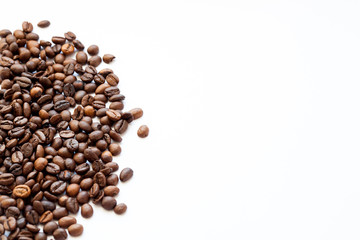 coffee beans on a white background