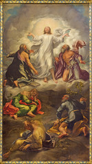 PARMA, ITALY - APRIL 15, 2018: The painting of Transfiguration of the Lord on the main altar of...