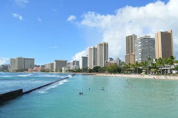 Fototapeta na wymiar Honolulu Hawaii