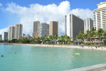 Fototapeta na wymiar Honolulu Hawaii