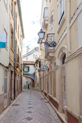 Fototapeta na wymiar Street in Leiria in Portugal