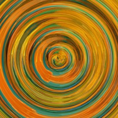 Abstract art gold background. Soft brushstrokes of paint. Good for printed picture, postcard, poster or wallpaper and textile printing. Contemporary art. Hand drawn artistic pattern for graphic design