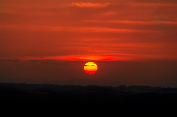 Die Sonne geht unter