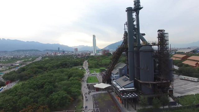 Parque Fundidora Mexico Aerial Drone Footage