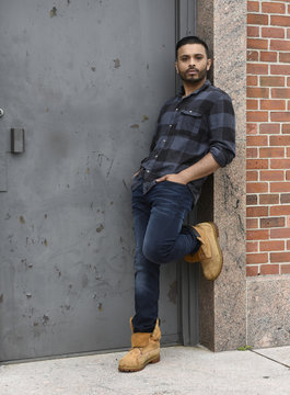 young man standing in aprk