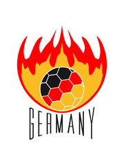 text logo feuer flammen brennen heiß deutschland fan feiern party ball muster flagge germany gewinner sieger