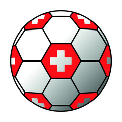 Ball Schweiz Flagge 