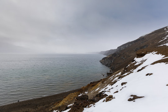 Crater lake Askja Iceland