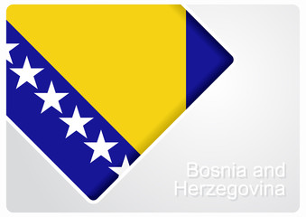 Bosnia and Herzegovina flag design background. Vector illustration.