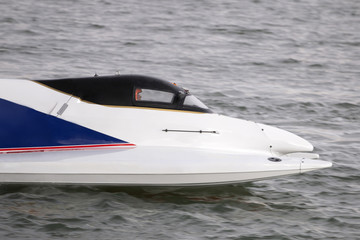 Obraz premium fast powerboat racing