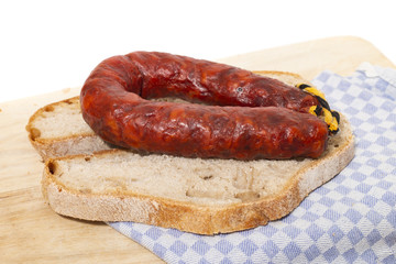 chorizo and traditional bread