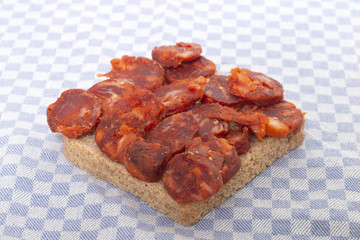 chorizo and traditional bread