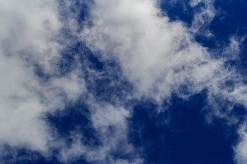 Blue sky and clouds with copy space