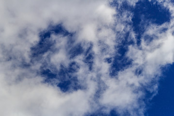 Obraz premium Blue sky and clouds with copy space