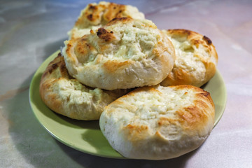homemade baked bread rolls