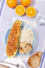 meat and vegetables zucchini