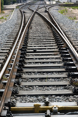 Fototapeta premium Railroad transportation tracks