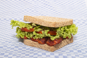 sandwich with chorizo