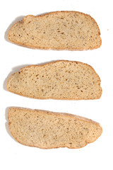 Traditional slices of bread