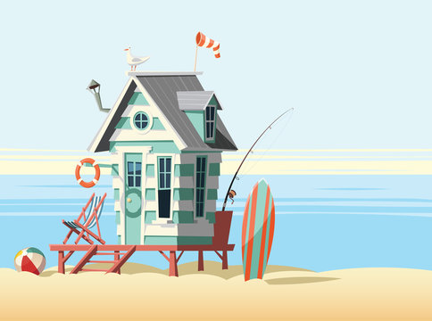 Beach House Cartoon Images – Browse 9,580 Stock Photos, Vectors, and Video  | Adobe Stock