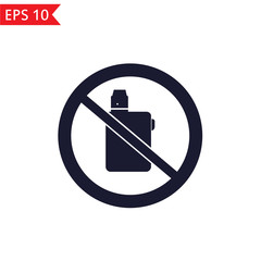 No vaping Vector icon.