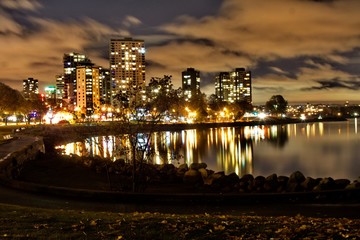 Naklejka premium English Bay at the base of Davie Street