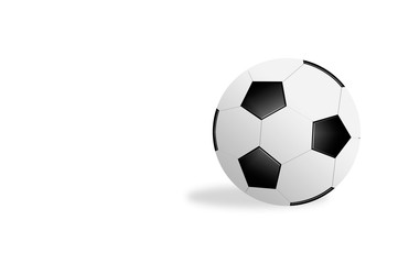 Naklejka premium Soccer ball isolated on white background