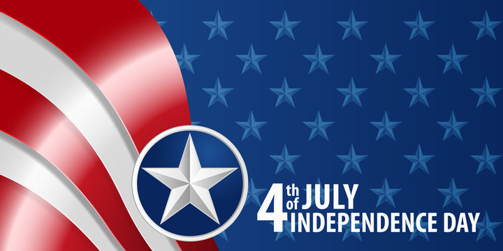 Fourth of july independence day of the usa. EPS10 vector.