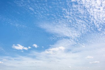 Naklejka na ściany i meble Wonderful blue sky with clouds for background
