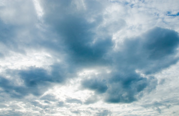 sky white blue clouds blue space