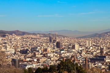 Fototapeta premium Barcelona Spain Skyline
