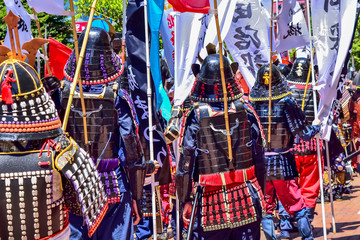 武者行列　samurai