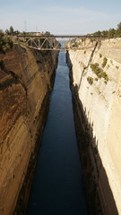 Corinth Canal in Greece.