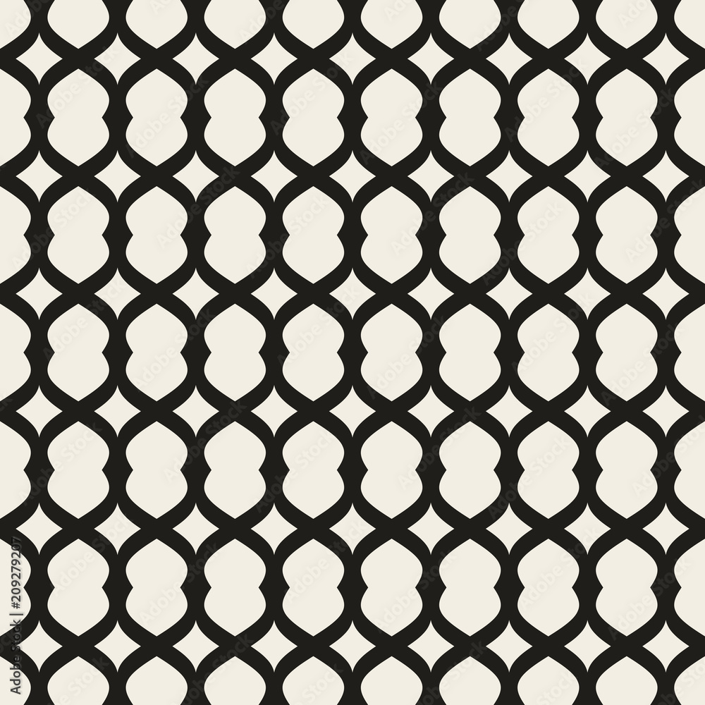 Poster Seamless geometric pattern. Vector abstract background. Modern stylish texture.