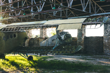 An old abandoned plane