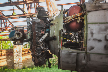 An old abandoned plane