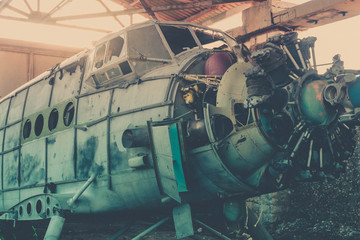 An old abandoned plane