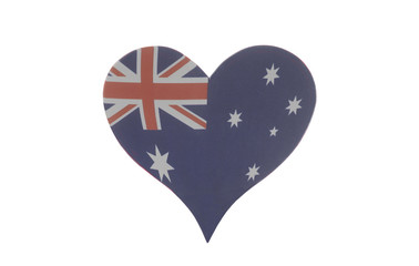 Heart with Flag of Australia
