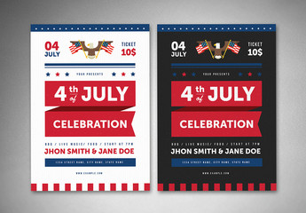 4th of July Flyer Layout
