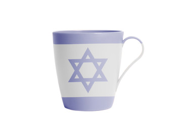 Cup with Flag of Israel
