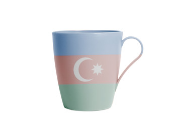 Cup with Azerbaijan flag