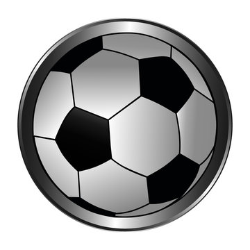 Fusball Button Wei&szlig;